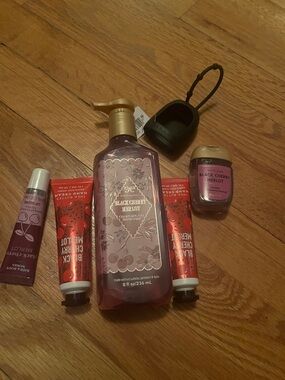 Bath & Body Works Black Cherry Merlot Body Wash & Care Set - Purple & Red